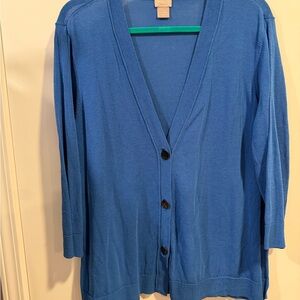 Women's Blue Cardigan Sweater